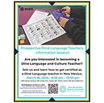 Prospective Dine Language Teachers Information Session